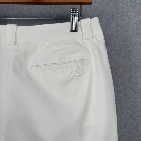 Nike Womens Dri-Fit Golf Tour Shorts Size 8 White Performance Stretch 10" Inseam - Picture 4 of 11